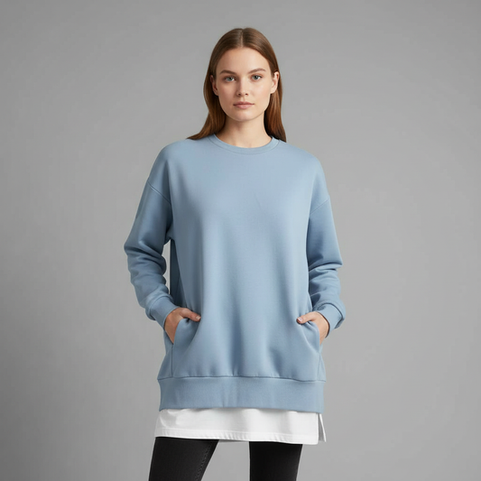 Pink Oversized Sweatshirt | Women's Casual Hoodie